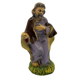 Vintage Kneeling‎ Joseph Nativity Figurine Hand-Painted Christmas Holiday Decor